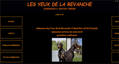 Desktop Screenshot of lesyeuxdelarevanche.com